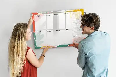 Magnetisk ugeplanlægger enkel skrivetavle