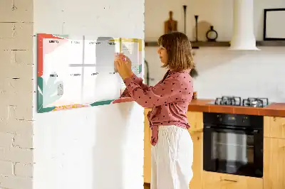 Magnetisk ugeplanlægger enkel skrivetavle