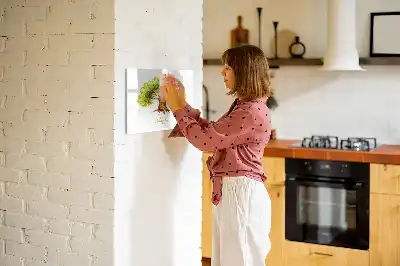 Magnetisk skrivetavle med motiv af et slægtstræ