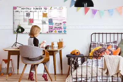 Månedsplanner magnetisk skrivetavle