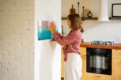 Magnetisk tegnetavle med motiv af strand og hav