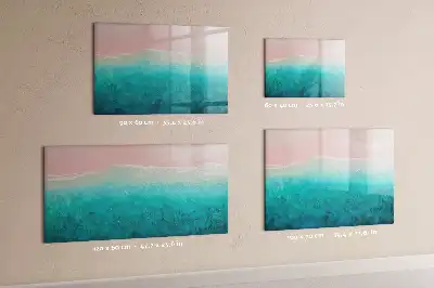 Magnetisk tegnetavle med motiv af strand og hav