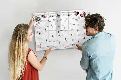 Magnetisk månedsplanner elegant tavle til at tegne på