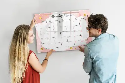 Magnetisk skrivetavle Månedsplanner