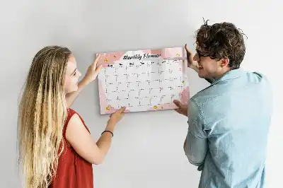 Magnetisk skrivetavle Månedsplanner