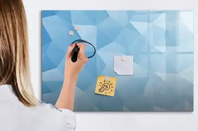 Magnetisk tegnetavle med trekantet abstrakt motiv
