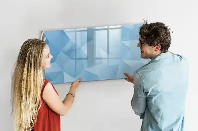 Magnetisk tegnetavle med trekantet abstrakt motiv