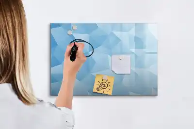 Magnetisk tegnetavle med trekantet abstrakt motiv