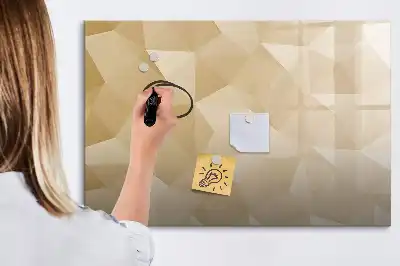 Magnetisk skrivetavle med motiv af trekantsabstraktion
