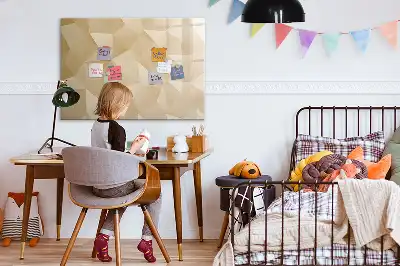 Magnetisk skrivetavle med motiv af trekantsabstraktion