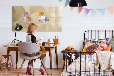 Magnetisk skrivetavle med motiv af trekantsabstraktion
