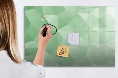 Magnetisk tegnetavle med trekantet abstrakt design