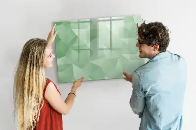 Magnetisk tegnetavle med trekantet abstrakt design