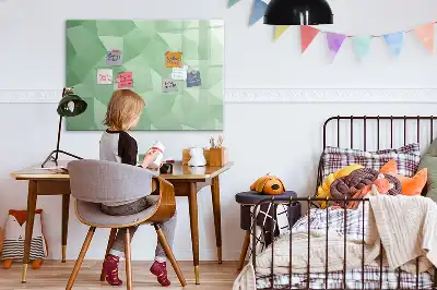 Magnetisk tegnetavle med trekantet abstrakt design