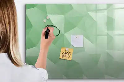 Magnetisk tegnetavle med trekantet abstrakt design