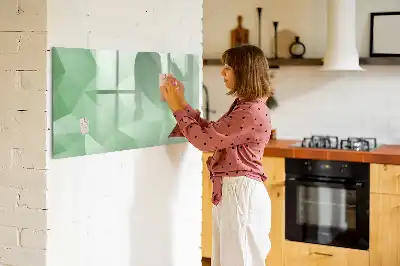 Magnetisk tegnetavle med trekantet abstrakt design