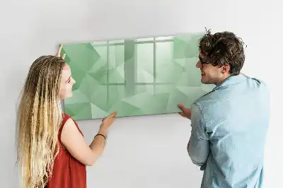Magnetisk tegnetavle med trekantet abstrakt design