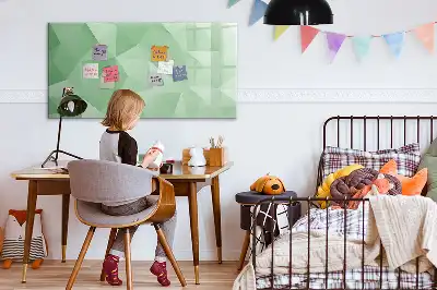 Magnetisk tegnetavle med trekantet abstrakt design