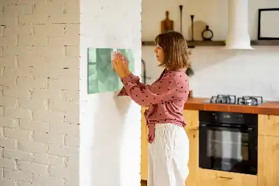 Magnetisk tegnetavle med trekantet abstrakt design