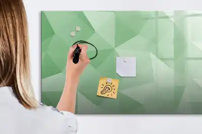 Magnetisk tegnetavle med trekantet abstrakt design