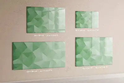 Magnetisk tegnetavle med trekantet abstrakt design