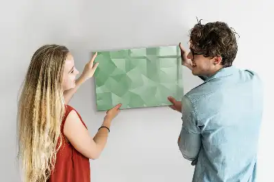 Magnetisk tegnetavle med trekantet abstrakt design