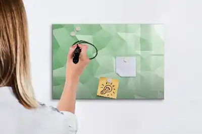 Magnetisk tegnetavle med trekantet abstrakt design