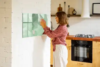 Magnetisk tegnetavle med trekantet abstrakt design
