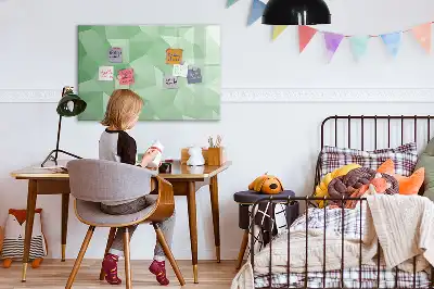 Magnetisk tegnetavle med trekantet abstrakt design