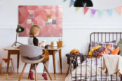 Magnetisk skrivetavle med abstrakt trekantmotiv