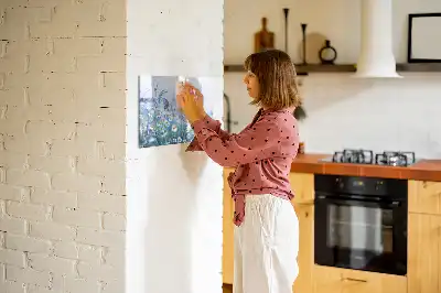 Magnetisk skrivetavle med motiv af sommerfugl på engen