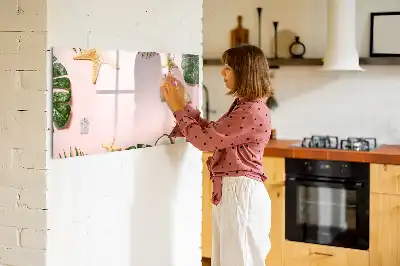 Magnetisk skrivetavle med motiv af sommerstemning