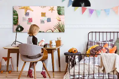 Magnetisk skrivetavle med motiv af sommerstemning