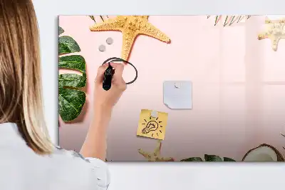 Magnetisk skrivetavle med motiv af sommerstemning