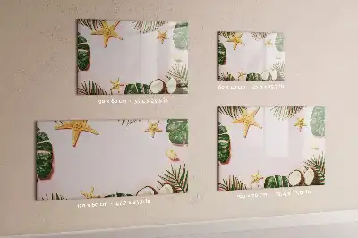 Magnetisk skrivetavle med motiv af sommerstemning