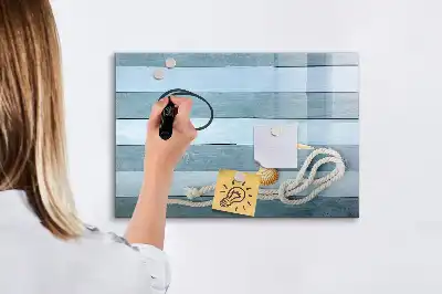 Magnetisk skrivetavle med motiv af planter og muslingeskaller
