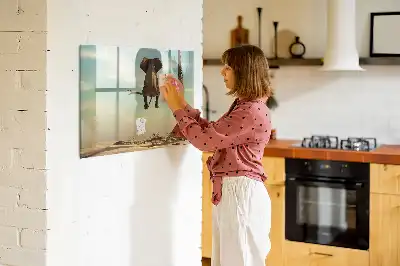 Magnetisk skrivetavle med elefant på træet motiv
