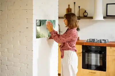 Magnetisk tegnetavle med motiv af monstera-blade