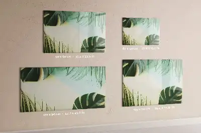 Magnetisk tegnetavle med motiv af monstera-blade