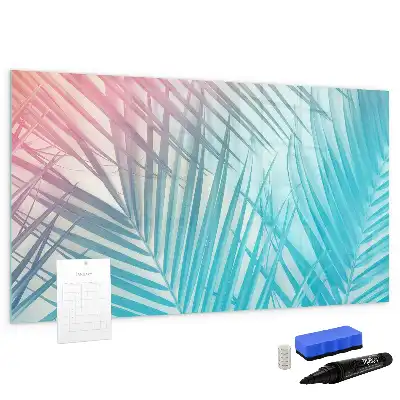 Magnetisk skrivetavle med motiv af tropisk palme