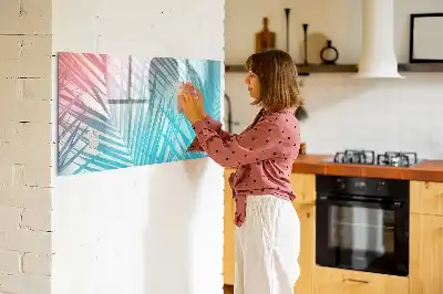 Magnetisk skrivetavle med motiv af tropisk palme