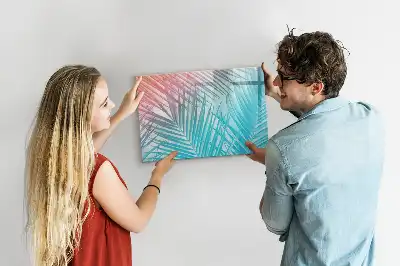 Magnetisk skrivetavle med motiv af tropisk palme