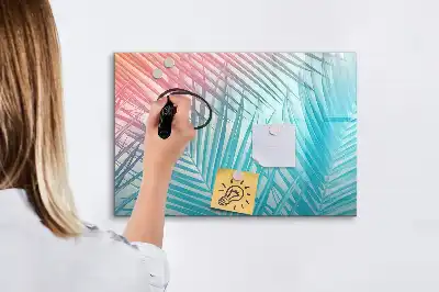 Magnetisk skrivetavle med motiv af tropisk palme