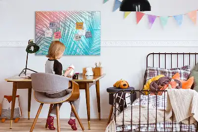 Magnetisk skrivetavle med motiv af tropisk palme