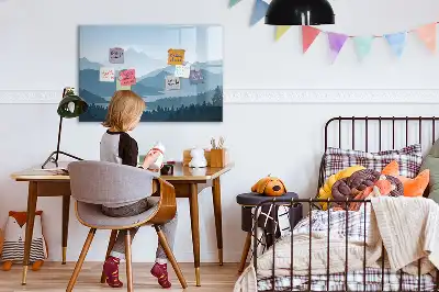Magnetisk tegnetavle motiv af bjerglandskab