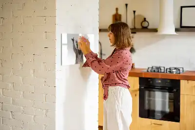 Magnetisk tegnetavle med motiv af sukkulenter med briller