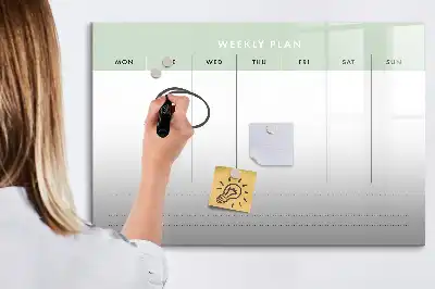 Ugeplanner magnetisk skrivetavle