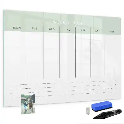 Ugeplanner magnetisk skrivetavle