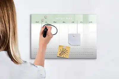 Ugeplanner magnetisk skrivetavle
