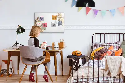 Magnetisk skrivetavle med motiv af eksotiske blade